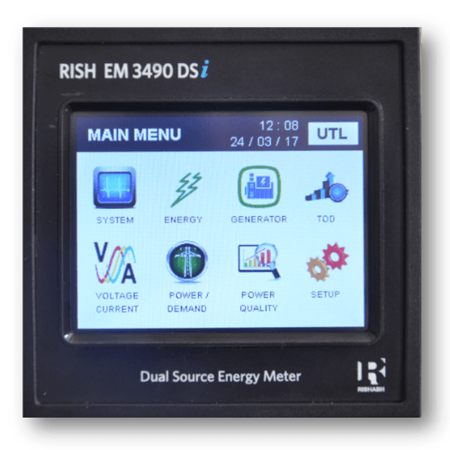 Rishabh Instrument - Multifunction Meters - Touch Screen - Rish EM 3490DSi