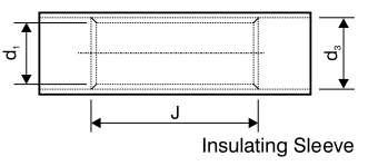 Copper Connectors - Butt Connectors for Copper Conductors with & without Insulating Sleeve - Type I - diagram