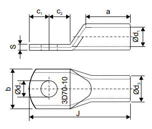 Railway Series - Standard New Type, W-O Inspection Hole for Copper Conductors - diagram