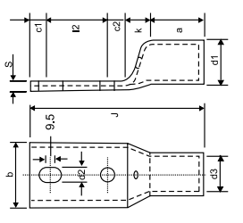 Railway Series - Standard New Type, With Inspection Hole for Copper conductors - Type IV - diagram-2
