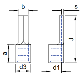 Sheet Metal Lugs - Tailormade Round Pin Type - diagram