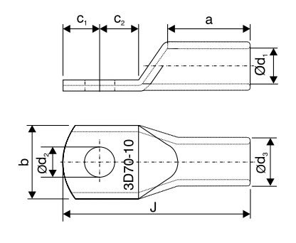 Standard New Type, W-O Inspection Hole for Copper Conductors - diagram