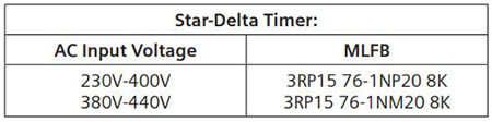 Technical Details of Automatic Star Delta Starter - Star-Delta Timer